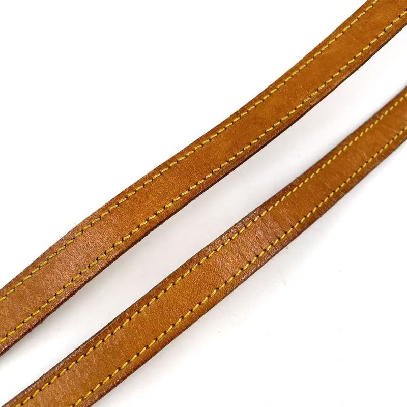 Louis Vuitton Shoulder Strap Leather Beige Wallet (other) Gold