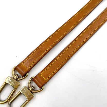 Louis Vuitton Shoulder Strap Leather Beige Wallet (other) Gold