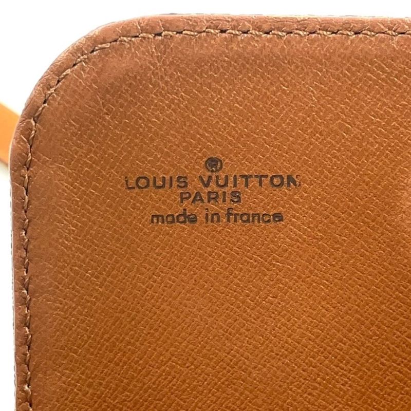 Louis Vuitton Cartesiere PM Monogram Leather × PVC Brown Shoulder Bag Gold