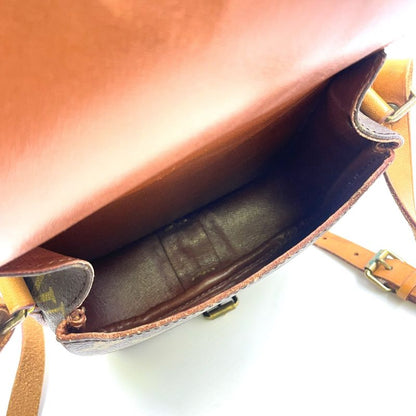 Louis Vuitton Cartesiere PM Monogram Leather × PVC Brown Shoulder Bag Gold