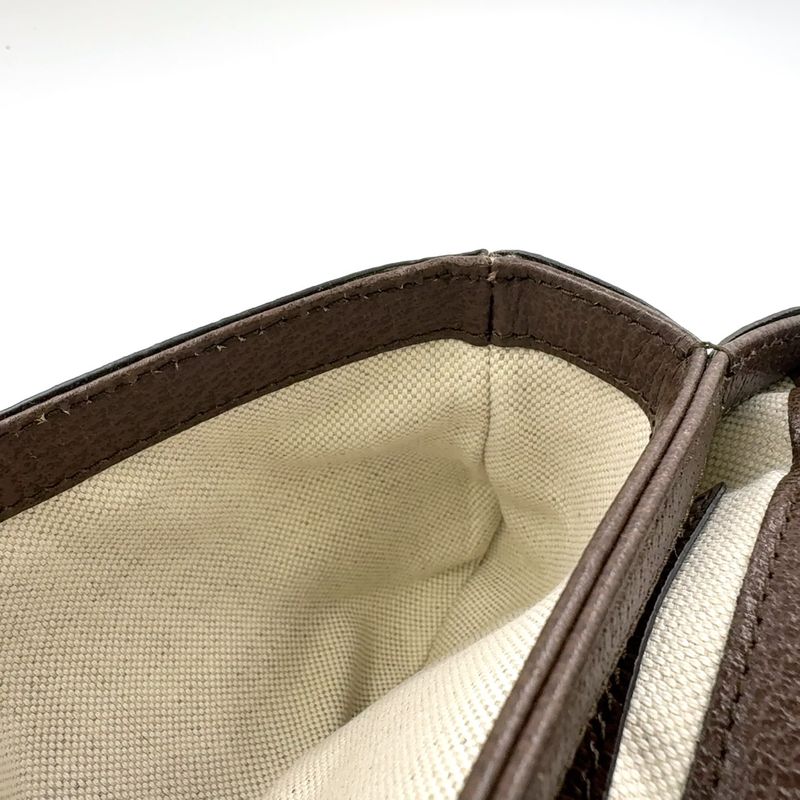 Gucci GG Supreme Belt Bag Leather X Canvas Brown Body Bag Gold 703302