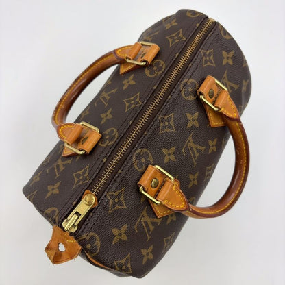 Louis Vuitton Speedy 25 Monogram Leather X PVC Brown Handbag Gold M41528