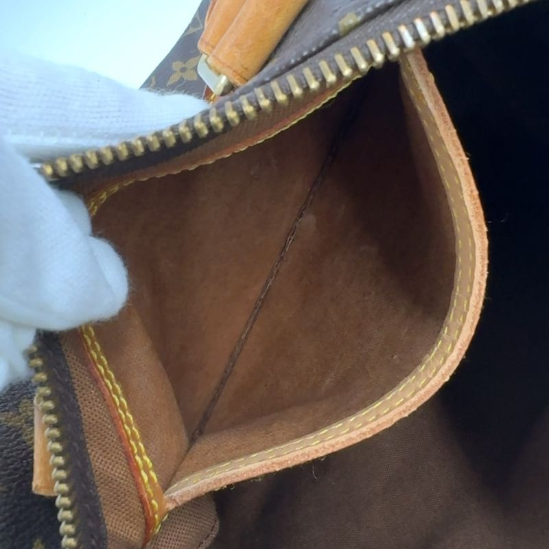 Louis Vuitton Speedy 25 Monogram Leather X PVC Brown Handbag Gold M41528