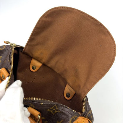 Louis Vuitton Speedy 25 Monogram Leather X PVC Brown Handbag Gold M41528