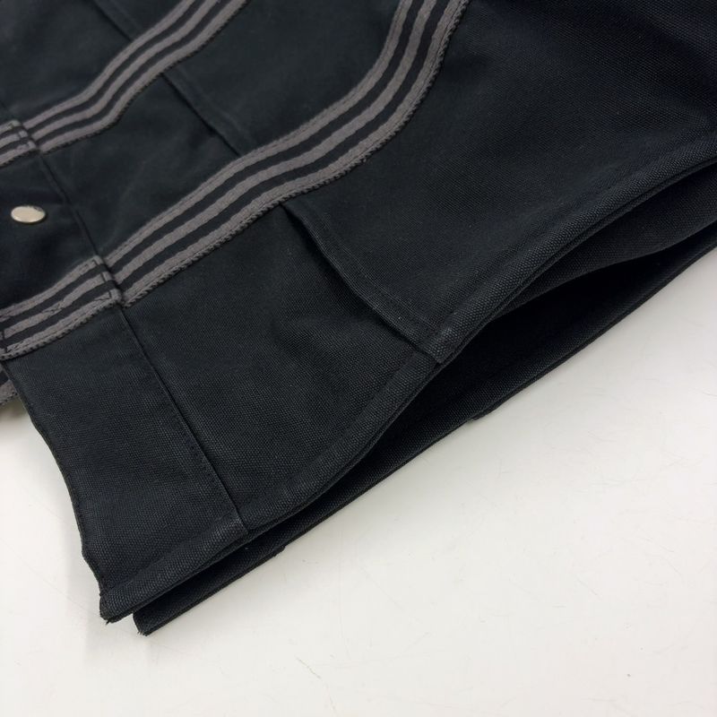 Hermes Fourre Tout MM Cotton Gray And Black Tote Bag Silver