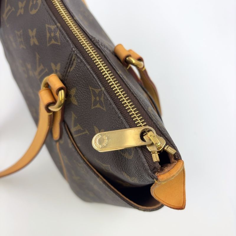 Louis Vuitton Totally PM Monogram Leather × PVC Brown Tote Bag Gold M41016