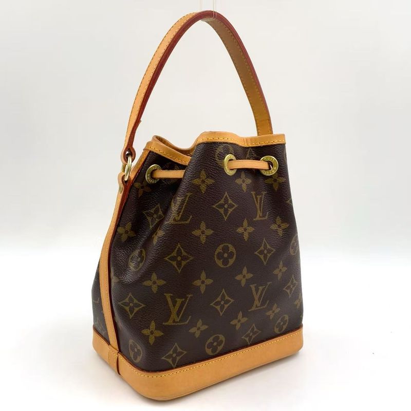 Louis Vuitton Mininoe Monogram Leather X PVC Brown Handbag M42227