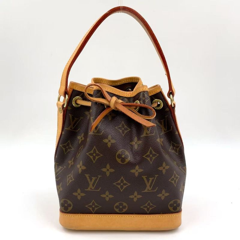 Louis Vuitton Mininoe Monogram Leather X PVC Brown Handbag M42227