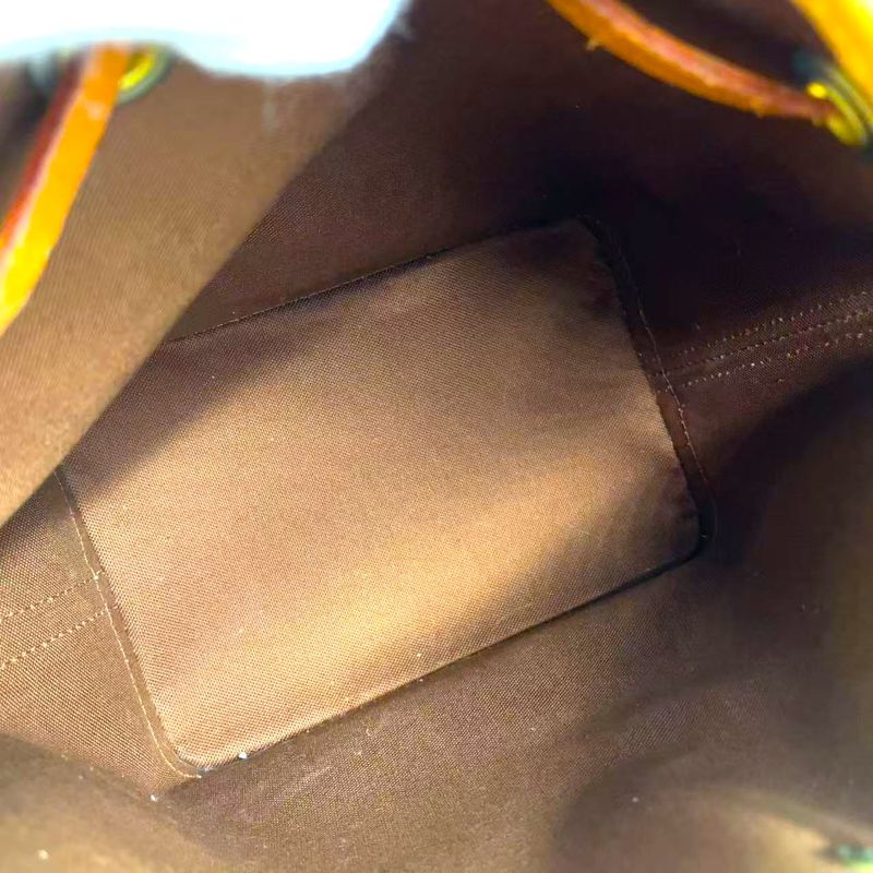 Louis Vuitton Mininoe Monogram Leather X PVC Brown Handbag M42227