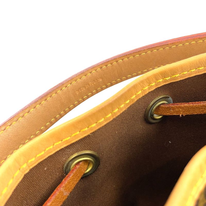 Louis Vuitton Mininoe Monogram Leather X PVC Brown Handbag M42227