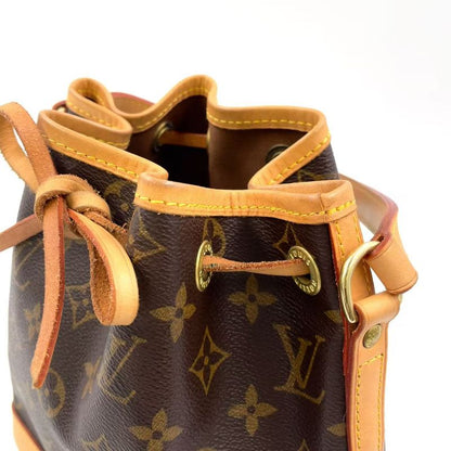 Louis Vuitton Mininoe Monogram Leather X PVC Brown Handbag M42227