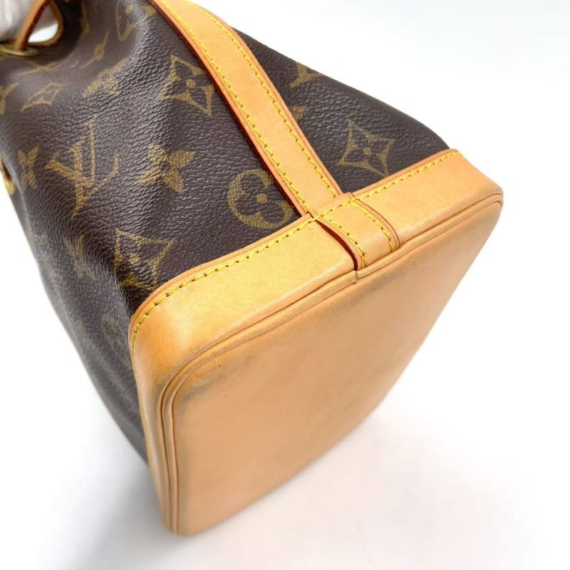 Louis Vuitton Mininoe Monogram Leather X PVC Brown Handbag M42227