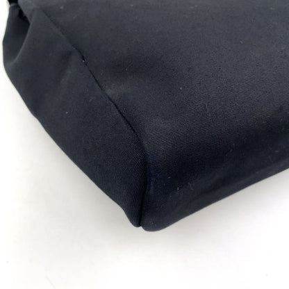 Hermes Herbag A Dos PM □G Engraved Canvas Black Backpack Silver