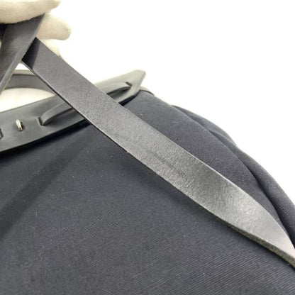 Hermes Herbag A Dos PM □G Engraved Canvas Black Backpack Silver