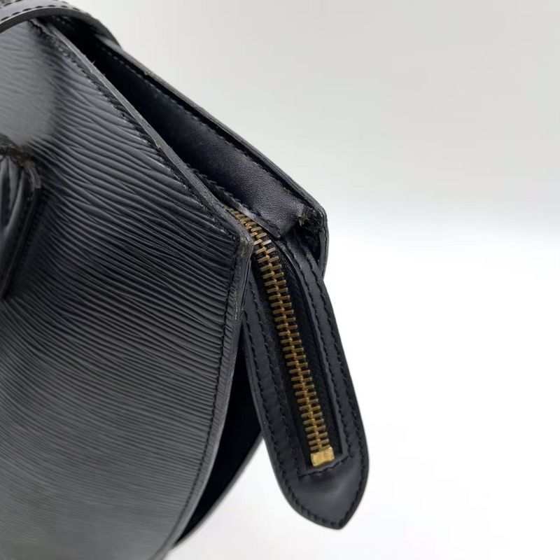 Louis Vuitton Saint-jacques Long Shoulder Epi Noir Black Leather Black Shoulder