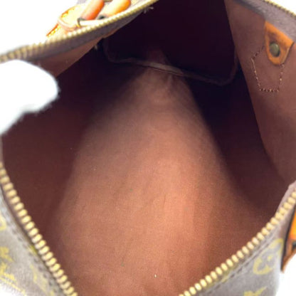Louis Vuitton Speedy 30 Monogram Serial Unknown Leather ×PVC Brown Handbag Gold