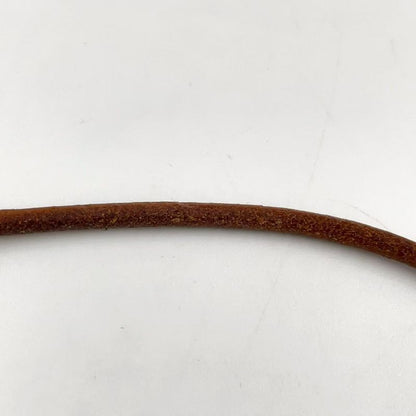 Hermes Jumbo Choker Bracelet Leather And Metal Brown Necklace Gold