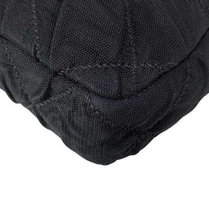 Chanel Shoulder Bag Single Flap Matelasse Black Chain Shoulder / Silver