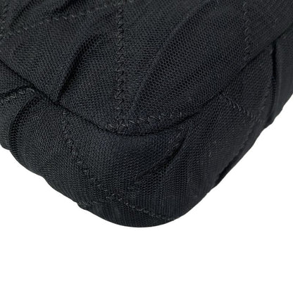 Chanel Shoulder Bag Single Flap Matelasse Black Chain Shoulder / Silver