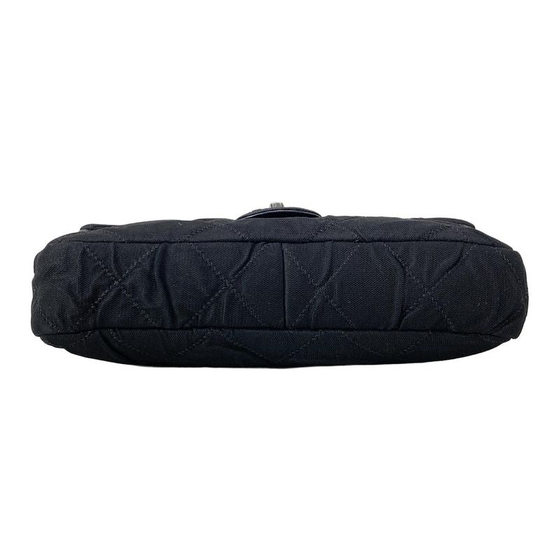 Chanel Shoulder Bag Single Flap Matelasse Black Chain Shoulder / Silver