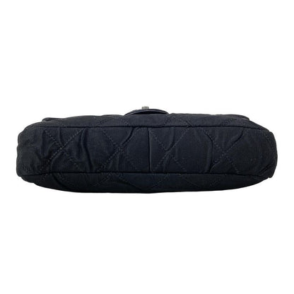 Chanel Shoulder Bag Single Flap Matelasse Black Chain Shoulder / Silver