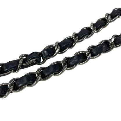 Chanel Shoulder Bag Single Flap Matelasse Black Chain Shoulder / Silver