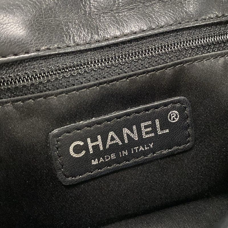 Chanel Shoulder Bag Single Flap Matelasse Black Chain Shoulder / Silver