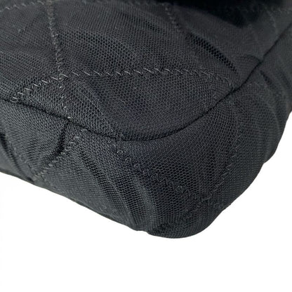 Chanel Shoulder Bag Single Flap Matelasse Black Chain Shoulder / Silver