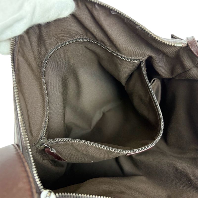 Gucci Shoulder Bag Dark Brown Sima Leather Crossbody Bag 148476