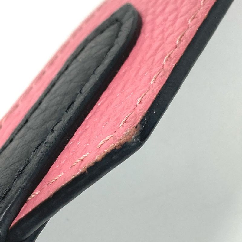 Louis Vuitton Shoulder Strap Studded Logo Leather Black