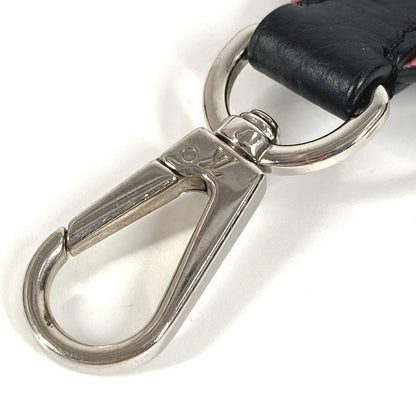 Louis Vuitton Shoulder Strap Studded Logo Leather Black