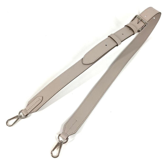 Louis Vuitton Shoulder Strap Leather Light Gray
