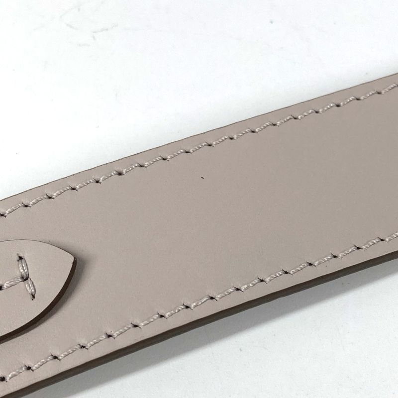 Louis Vuitton Shoulder Strap Leather Light Gray