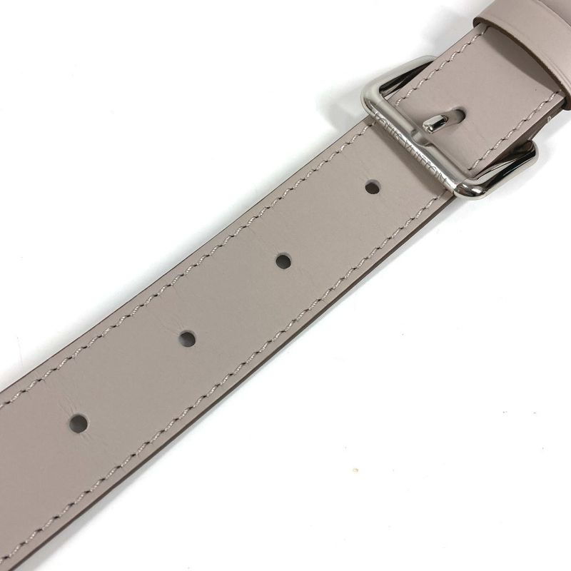 Louis Vuitton Shoulder Strap Leather Light Gray