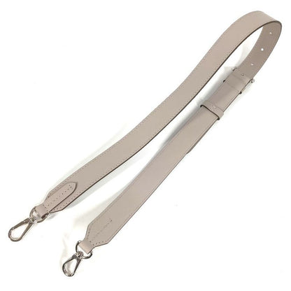 Louis Vuitton Shoulder Strap Leather Light Gray