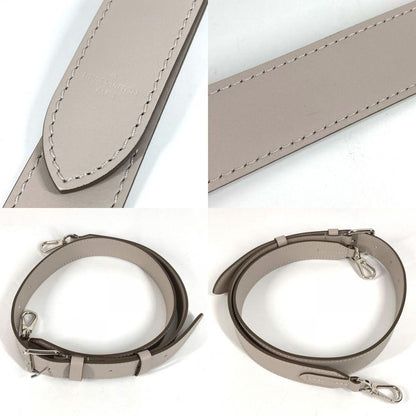 Louis Vuitton Shoulder Strap Leather Light Gray