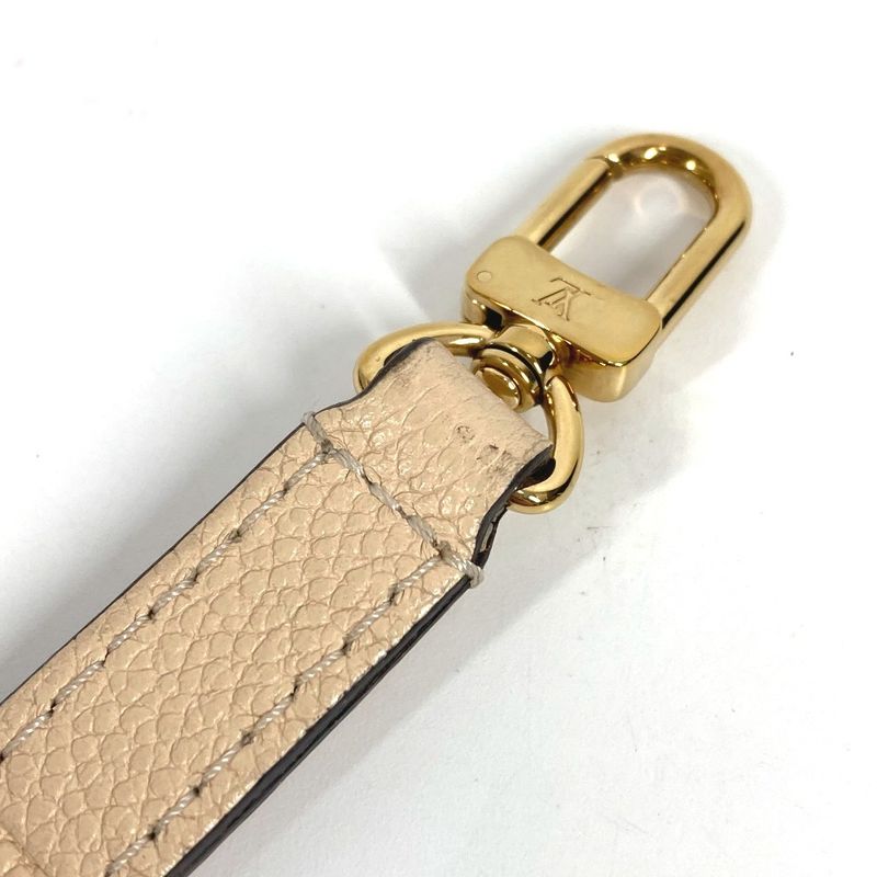 Louis Vuitton Shoulder Strap Leather Beige