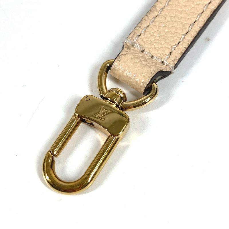 Louis Vuitton Shoulder Strap Leather Beige