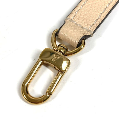 Louis Vuitton Shoulder Strap Leather Beige