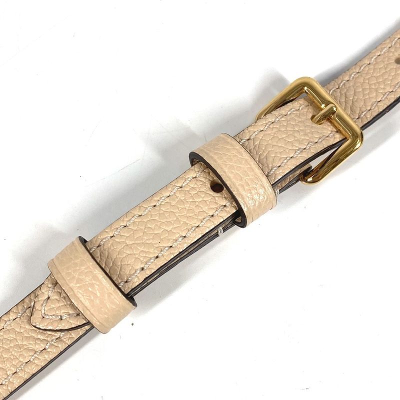 Louis Vuitton Shoulder Strap Leather Beige
