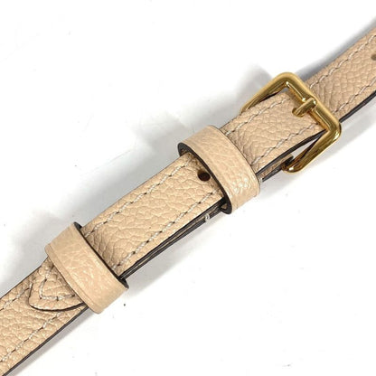 Louis Vuitton Shoulder Strap Leather Beige