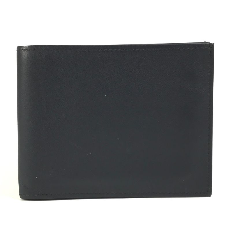 Hermes Bifold Wallet In Citizen Twill Silk Quin Compact Swift In Navy