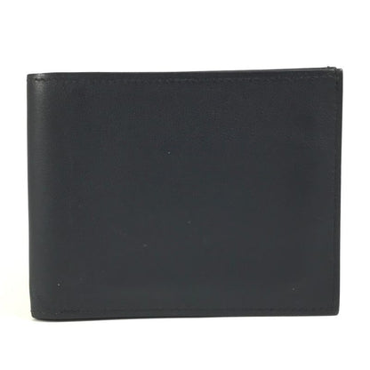 Hermes Bifold Wallet In Citizen Twill Silk Quin Compact Swift In Navy