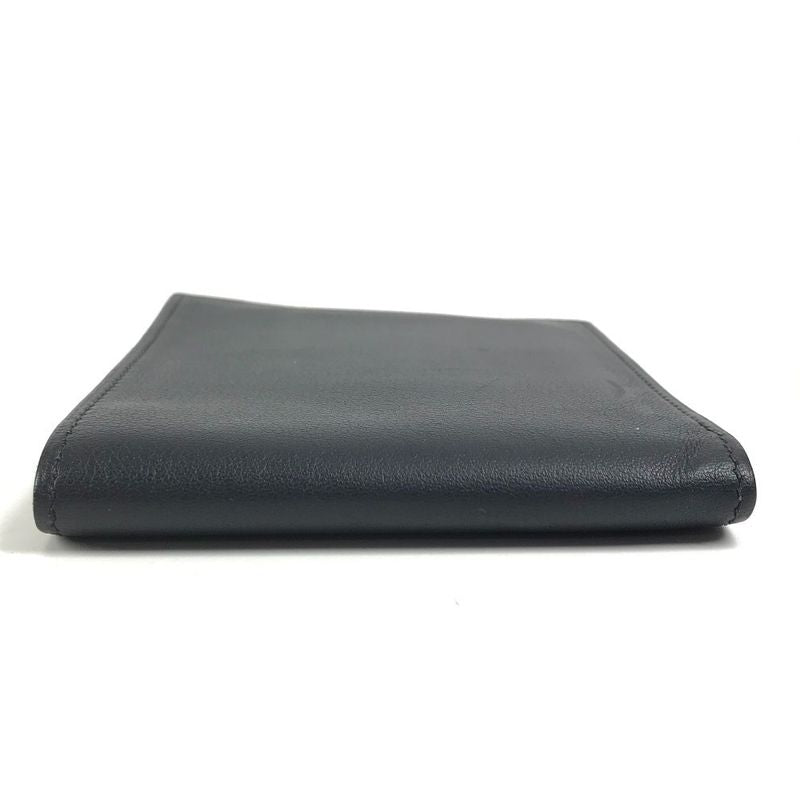 Hermes Bifold Wallet In Citizen Twill Silk Quin Compact Swift In Navy