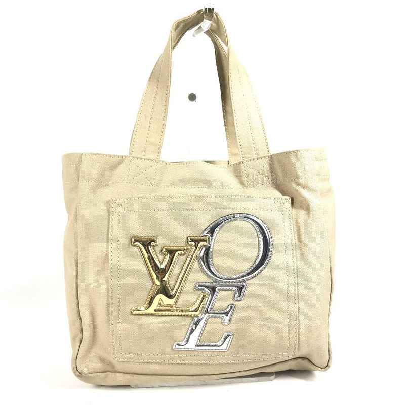Louis Vuitton Tote Bag That's Love Logo M95468 Beige