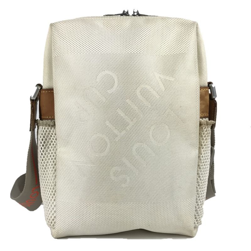 Louis Vuitton Shoulder Bag Weatherly M80637 Damier Geant Canvas White