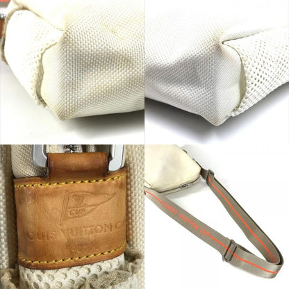 Louis Vuitton Shoulder Bag Weatherly M80637 Damier Geant Canvas White
