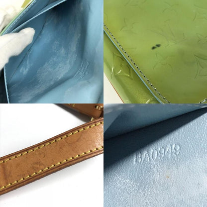 Louis Vuitton Shoulder Bag Thompson Street M91009 Monogram Vernis Baby Blue