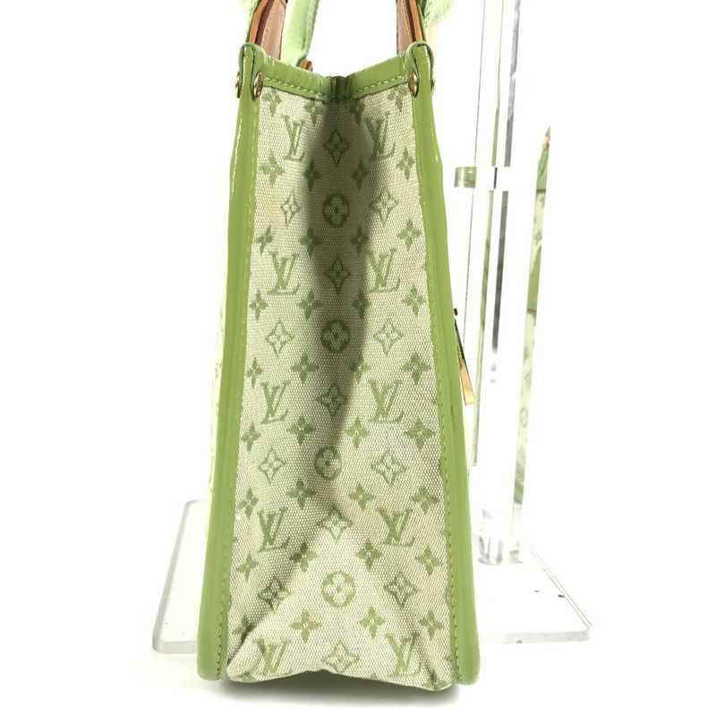 Louis Vuitton Handbag Sac Catrine M92931 Monogram Mini Canvas Almond Green