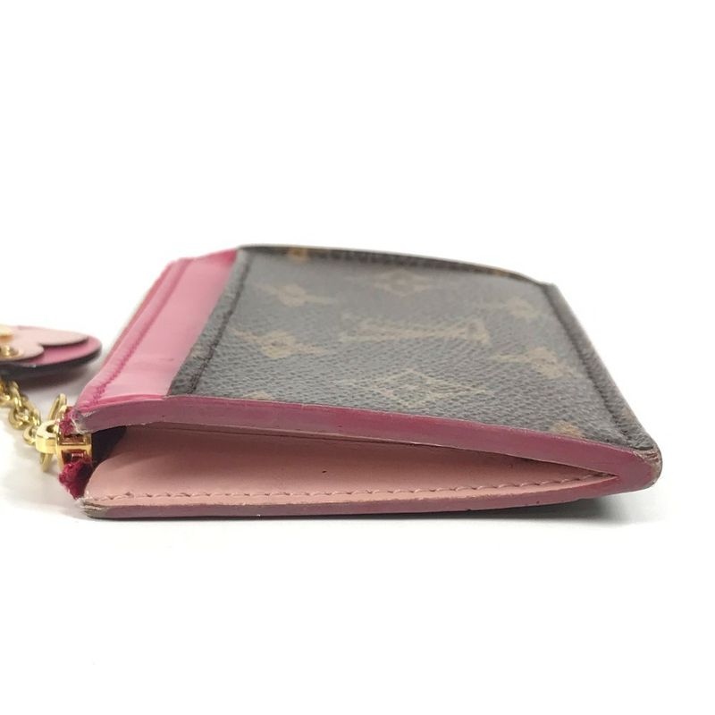 Louis Vuitton Coin Case Porte Cult Zip M67494 Monogram Canvas Pink